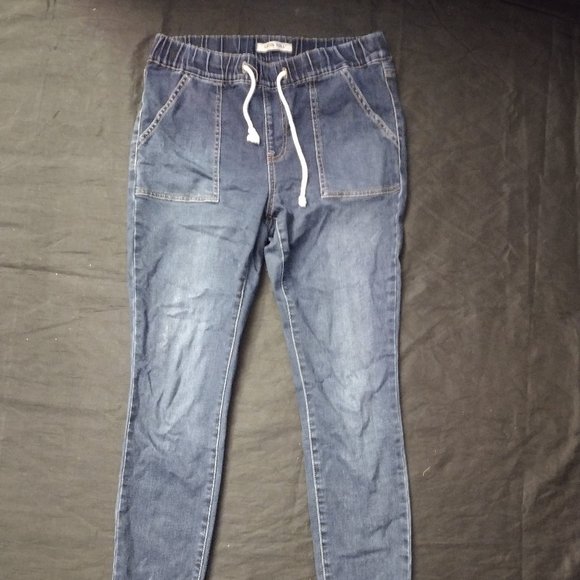 Satin Doll Pull Up Joggers Jean's Size 8 - Picture 2 of 7